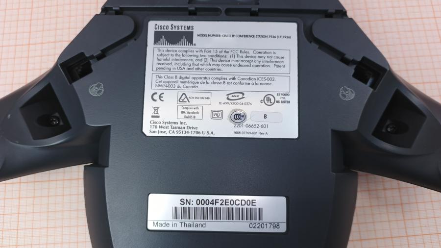 035-001-004 Станция конференц-связи CISCO IP CONFERENCE STATION CP-7936 #12