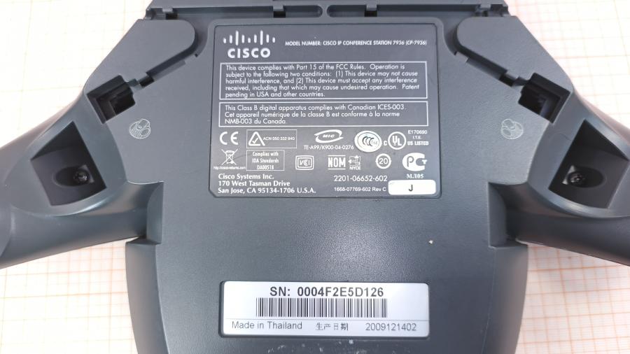 035-001-006 Станция конференц-связи CISCO IP CONFERENCE STATION CP-7936 #12