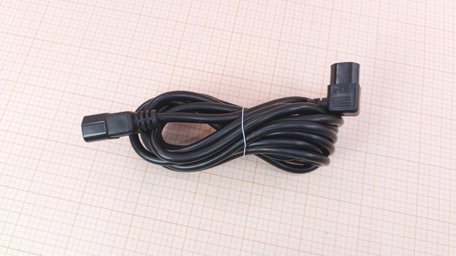 066-170-001 Удлинитель питания  IEC C13 Угловой - IEC C14 3G×1.0мм² 3m #1
