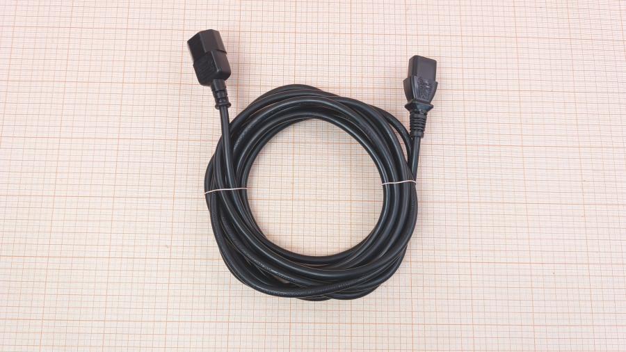 126-095-001 Удлинитель питания IEC-C14  IEC C13 - IEC C14 3G×1.0мм² 5m #1