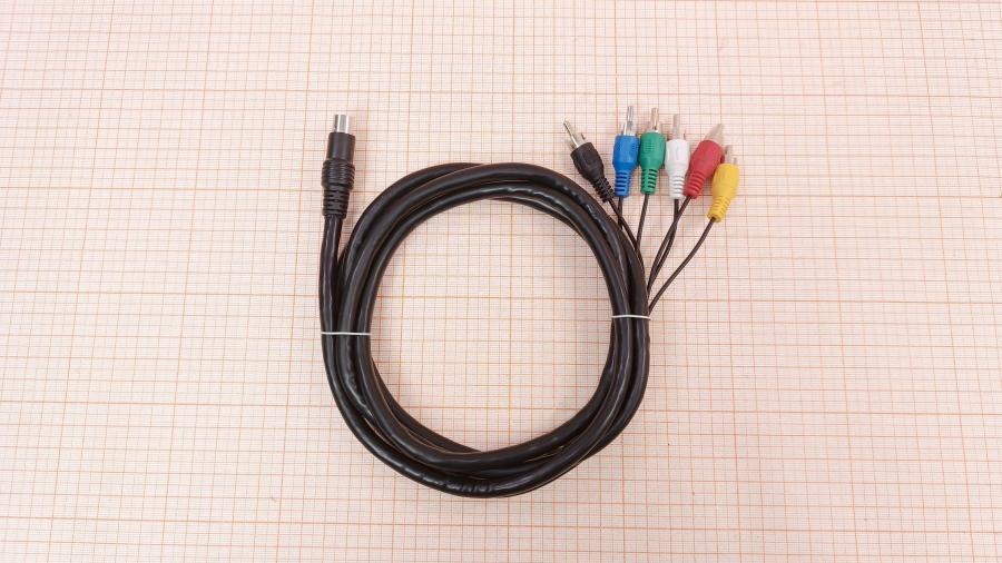 001-328-001 RCA video cable  S-VIDEO 10Pin (M) - 6x RCA (M) 2m #1