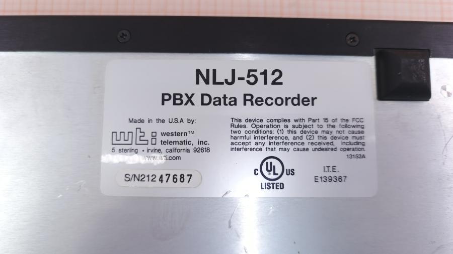 173-327-001 Регистратор данных мини-АТС WTI POLLCAT NLJ-512 #12