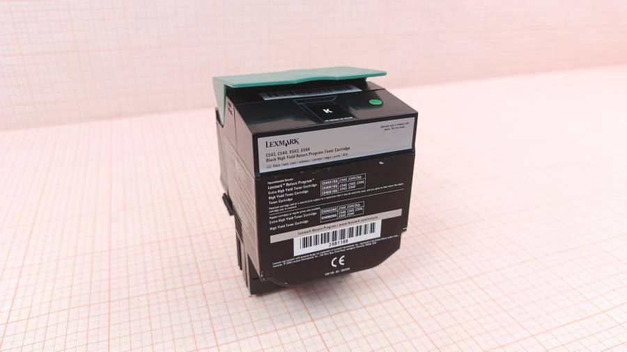142-024-001 Laser A4 Color Black картриджи Lexmark C540H1KG #1