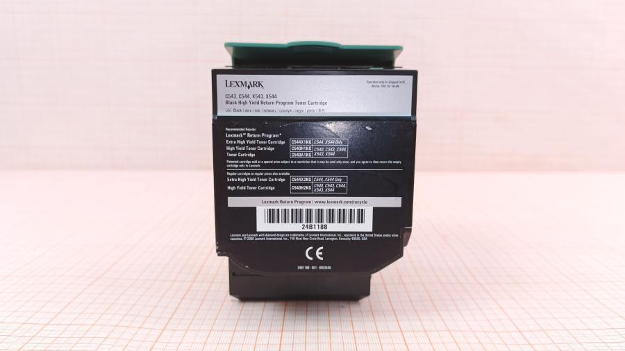142-024-001 Laser A4 Color Black картриджи Lexmark C540H1KG #2