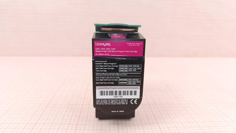 142-025-001 Laser A4 Color СMY картридж Lexmark C540H1MG #2