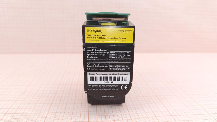 142-027-001 Laser A4 Color СMY картридж Lexmark C540H1YG #2