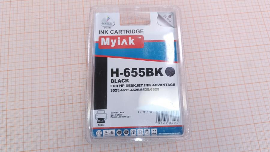 218-304-001 Картридж Ink Color Black Myink H0655BK (CZ-109) #4