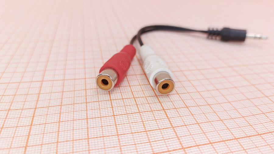 001-455-001 RCA audio cable  MiniJack 3.5 (M) - 2xRCA (F) 0.15M #2