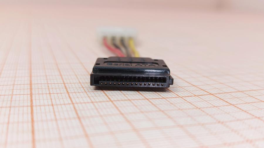 001-457-001 Переходник питания  MOLEX 4Pin - SATA 15Pin 0.1m #3