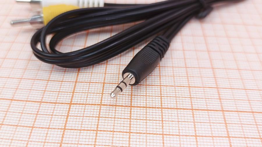 001-458-001 RCA video cable  Minijack 2.5 (M) - 2xRCA (M) 1m #2