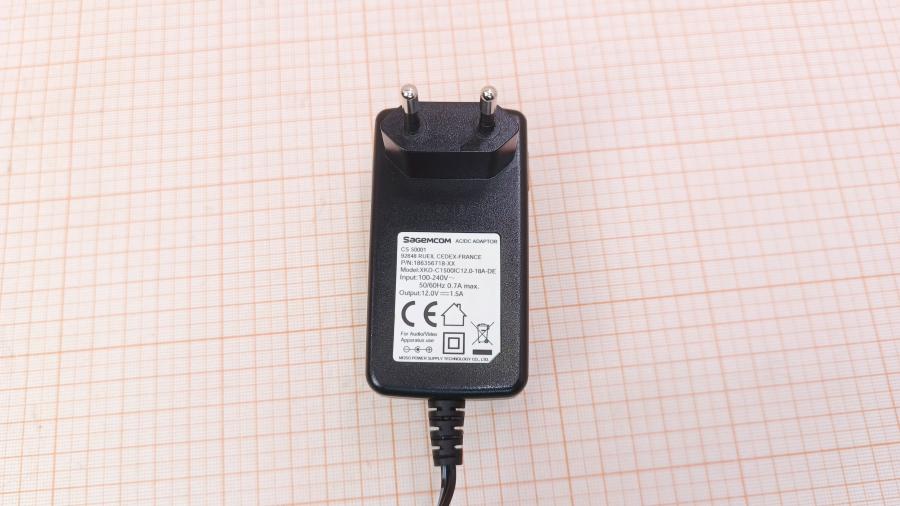 001-517-002 БП для IPTV приставки Sagemcom XKD-C1500IC12.0-18A-DE #2