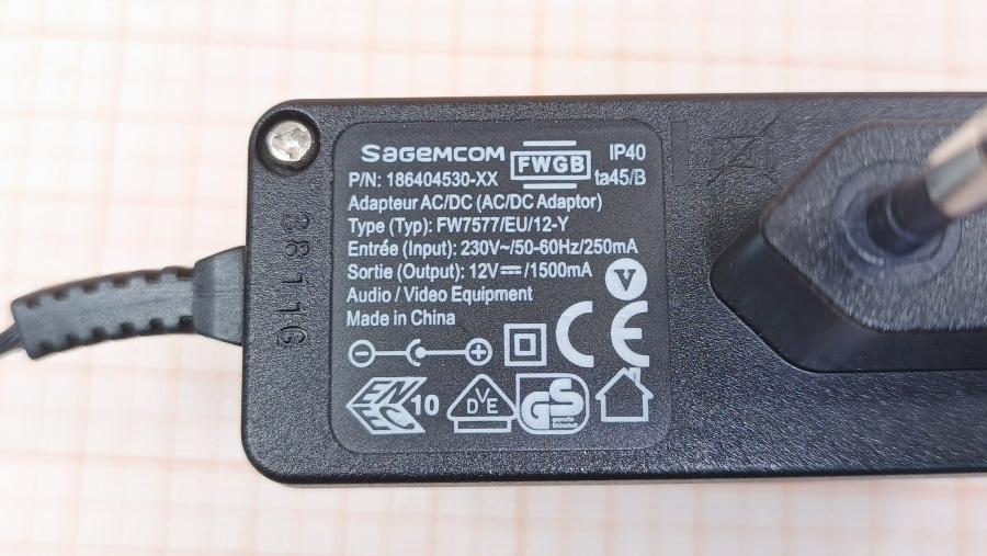 001-518-002 БП для IPTV приставки Sagemcom 186404530-XX #3