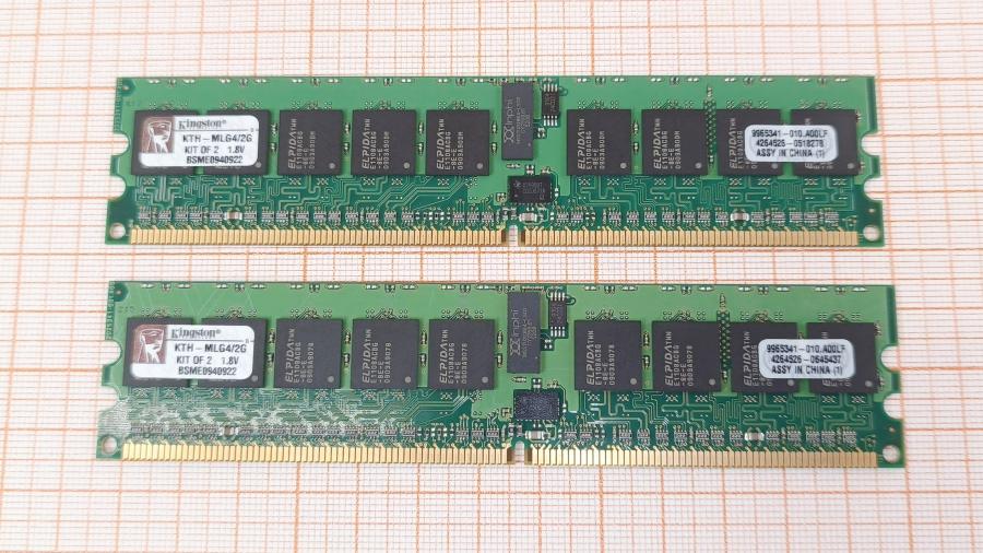 001-560-001 DDR2 DIMM ECC REG KINGSTON KTH-MLG4/2G #1