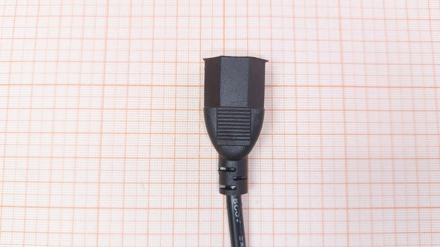 001-594-001 Кабель питания CEE7/7  CEE7/7 Угловой - IEC-C13 3G×0.5мм² 1.5M #4