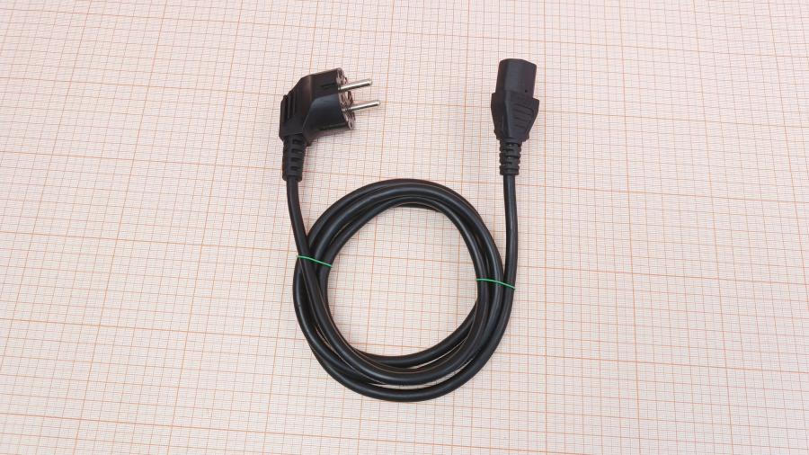 001-595-001 Кабель питания CEE7/7  CEE7/7 Угловой - IEC-C13 3G×0.75мм² 1.7M #1