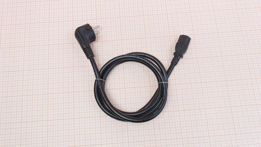 001-597-001 Кабель питания CEE7/7  CEE7/7 Угловой - IEC-C13 3G×1.5мм² 1.5M #1