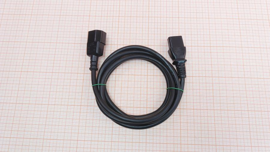 001-608-001 Удлинитель питания IEC-C14  IEC C13 - IEC C14 3G×1.0мм² 2m #1