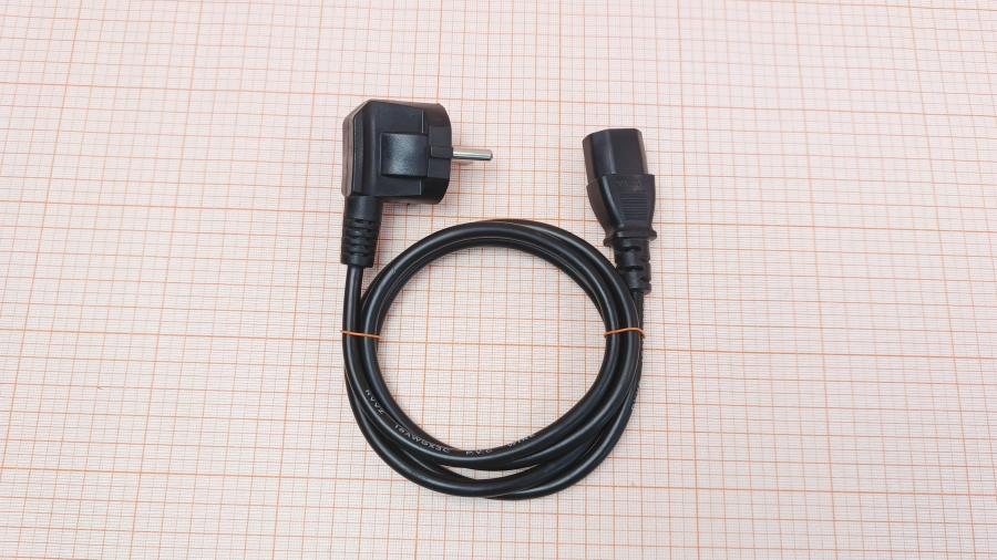 001-618-001 Кабель питания CEE7/7  CEE7/7 Угловой - IEC-C5 3G×0.75мм² 1.2M #1