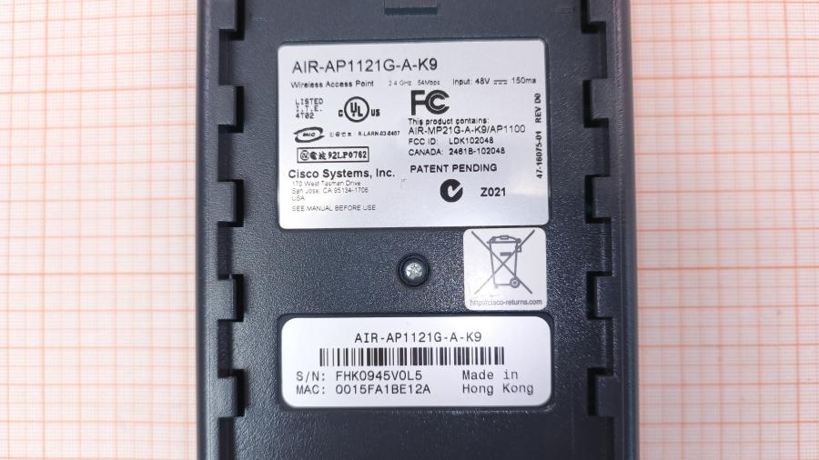 194-080-001 Точка доступа CISCO AIR-AP1121G-A-K9 #7