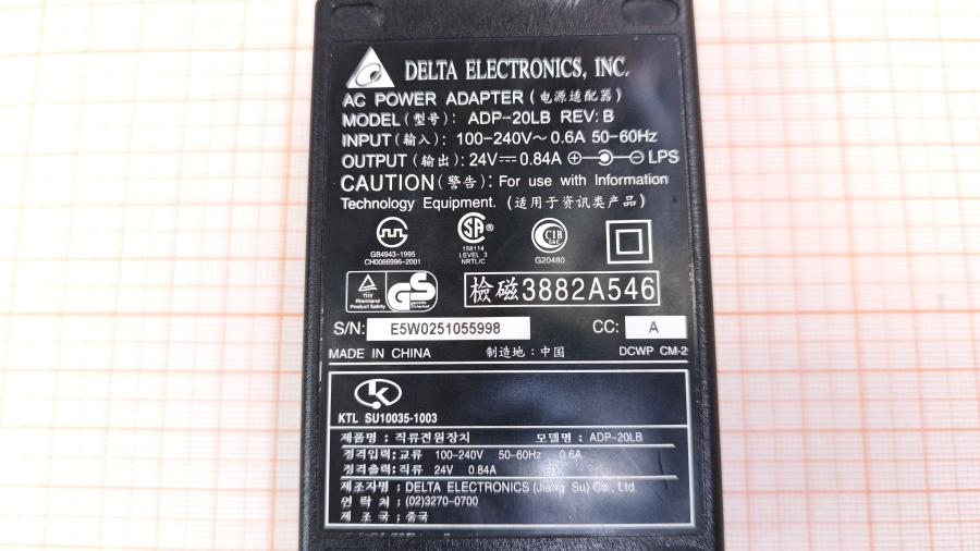 001-634-001 БП для сканера DELTA ADP-20LB #3