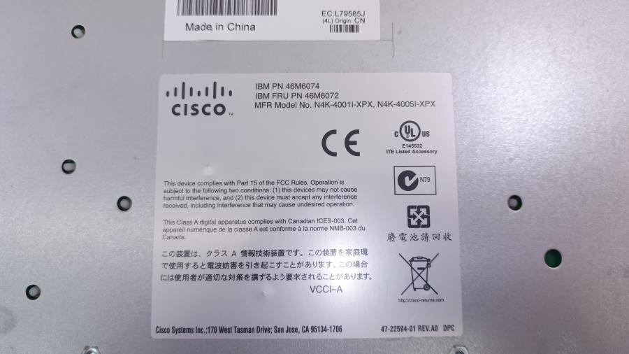 001-677-001 Интерфейсный модуль CISCO Nexus 4001I #13