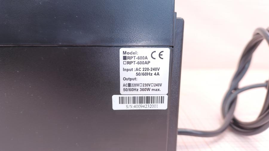 235-005-002 Источник бесперебойного питания Powercom Raptor RPT-600A EURO #6