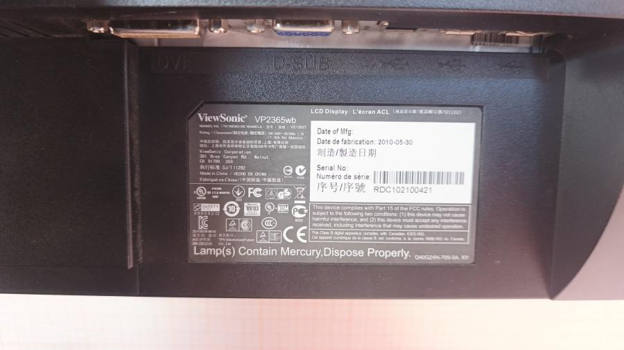 236-002-002 Монитор ЖК VIEWSONIC VP2365wb #9
