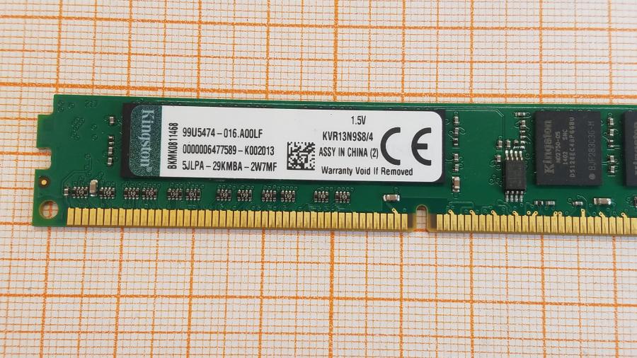 236-014-001 DDR3 1333/1600 DIMM KINGSTON KVR13N9S8/4 #2