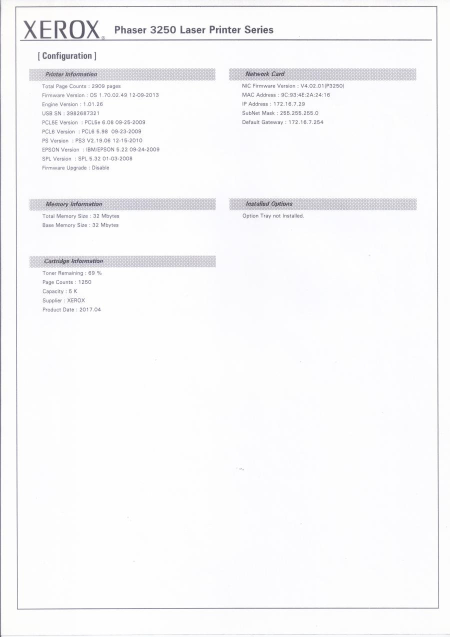 236-023-003 Принтер XEROX PHASER 3250DN #18