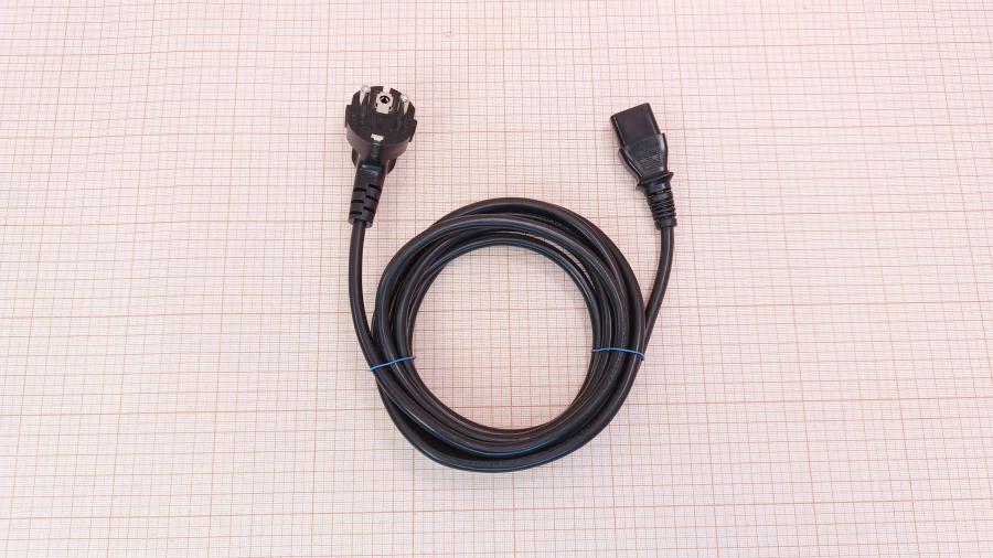 001-732-001 Кабель питания CEE7/7  CEE7/7 Угловой - IEC-C13 3G×1.0мм² 3M #1