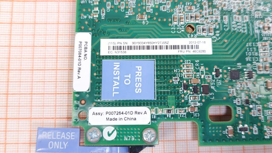 118-043-001 Контроллер Mezzanine HBA Fibre Channel IBM 90Y9334 #3