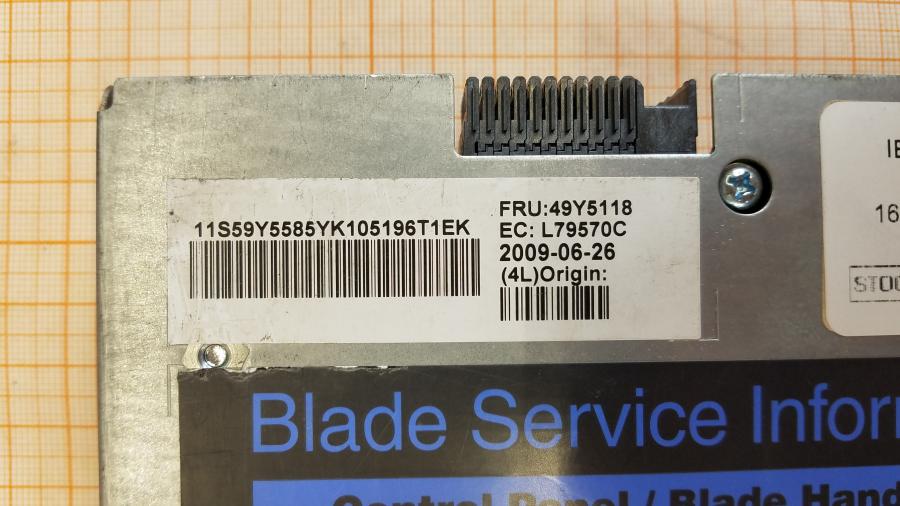 107-054-007 Сервер Blade-System IBM HS22 49Y5118 MT: 7870 #6