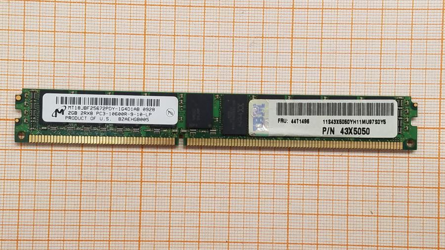 107-042-002 DDR3 RDIMM ECC REG IBM 43X5050 #1