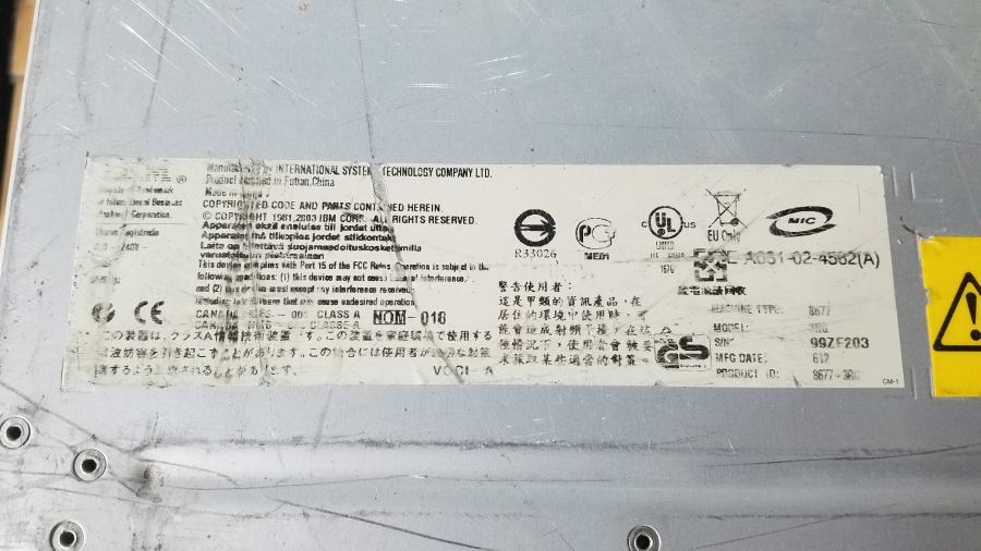 107-058-001 Chassis Blade-System IBM BladeCenter E MT: 8677 42C9710 #6