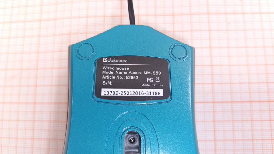 001-890-001 Мышь проводная Defender Accura MM-950 #5