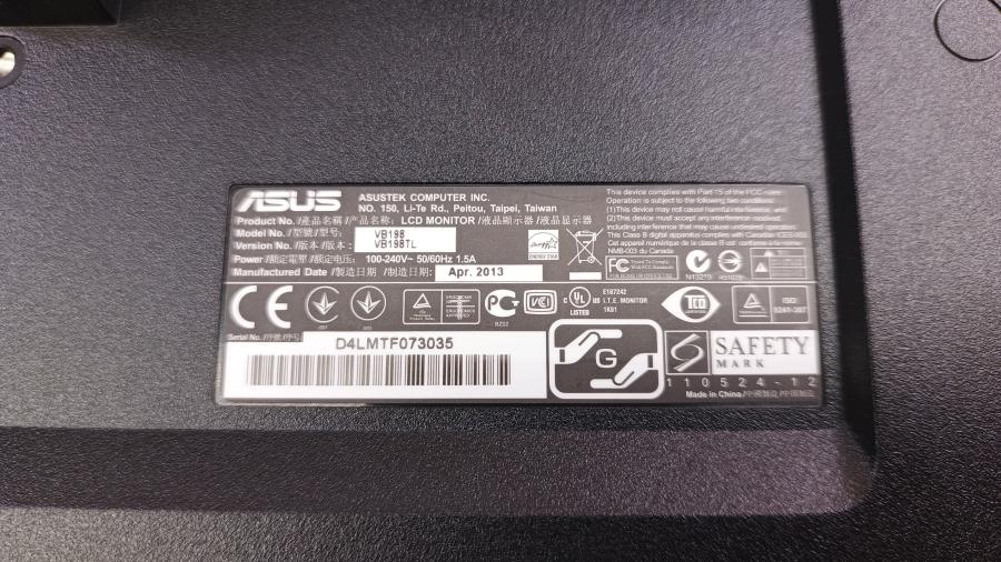 237-004-001 Монитор ЖК ASUS VB198TL #9