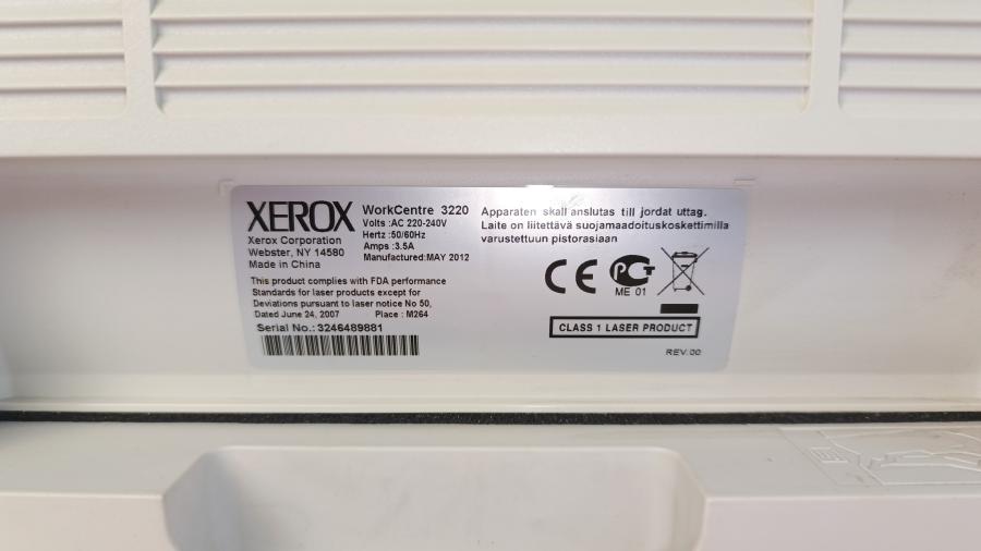 237-006-001 МФУ XEROX WorkCentre 3220 #25