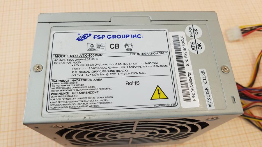 147-140-001 БП ATX v2.0 FSP ATX-400PNR 9PA4004701 #2