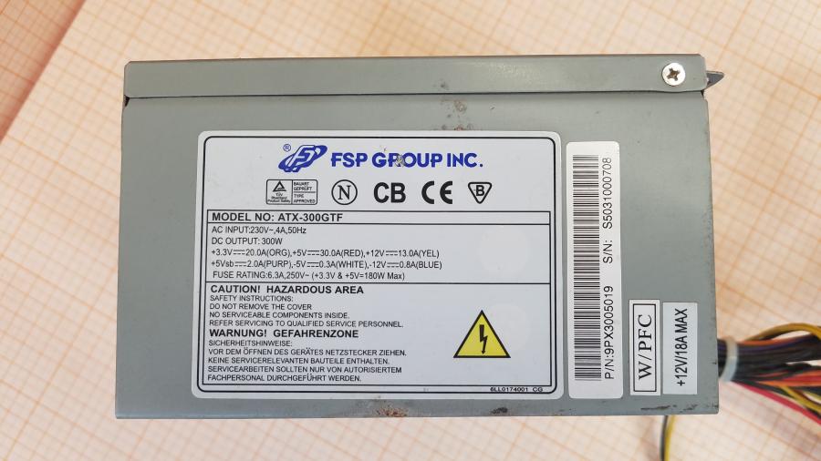 001-903-001 БП ATX v2.0 FSP ATX-300GTF 9PX3005019 #2