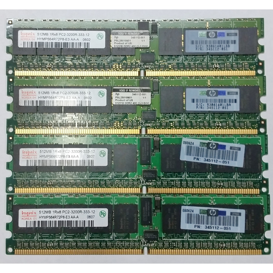 046-048-001 DDR2 DIMM ECC  512Mb PC2-3200R-333 #1