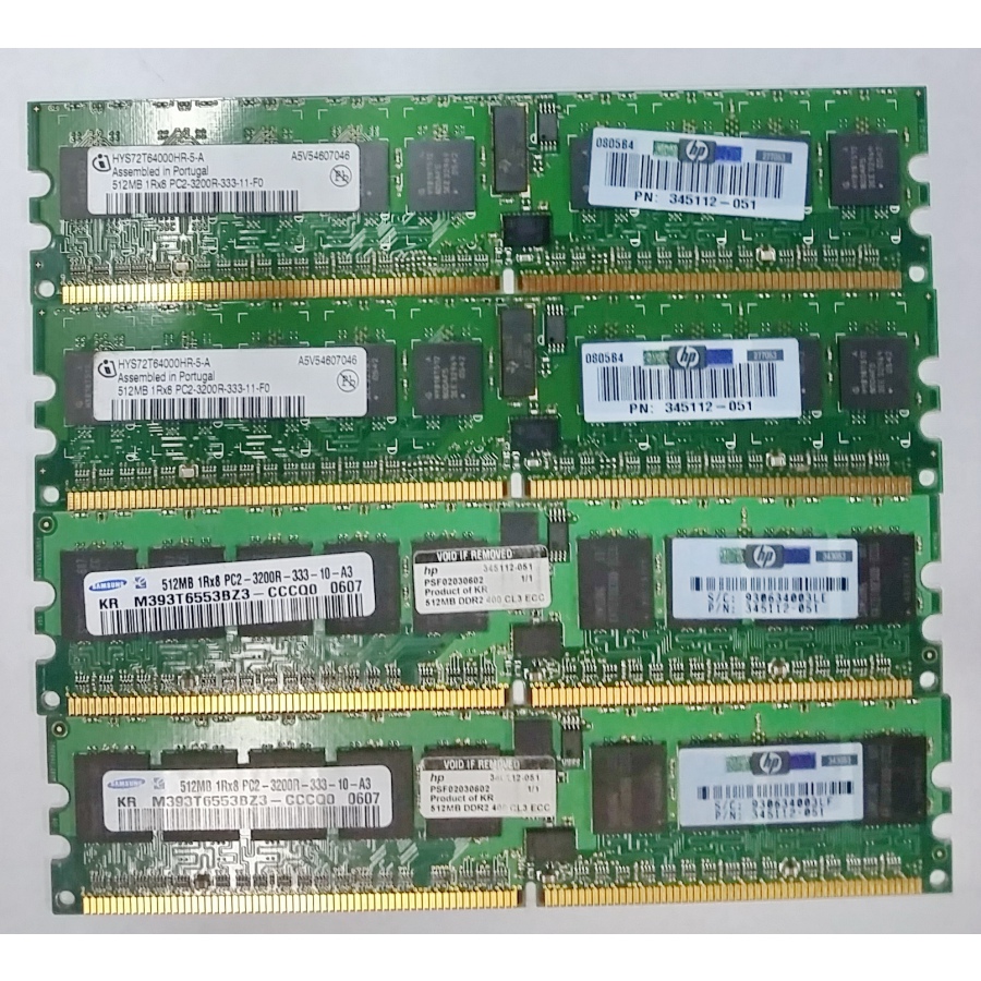046-048-001 DDR2 DIMM ECC  512Mb PC2-3200R-333 #2