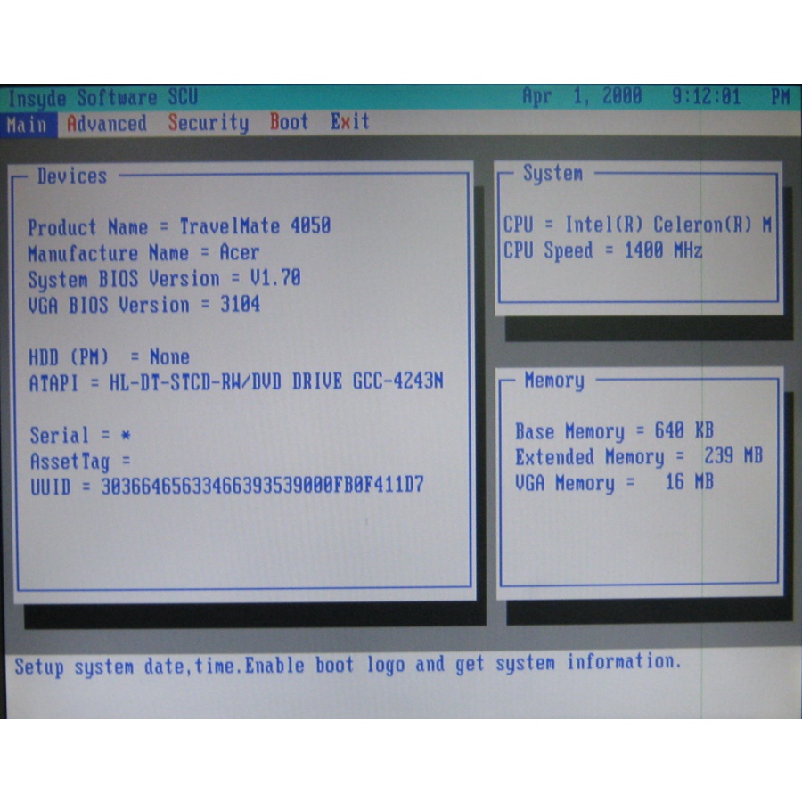 089-215-001 Ноутбук ACER TravelMate 2350 CL51 #2