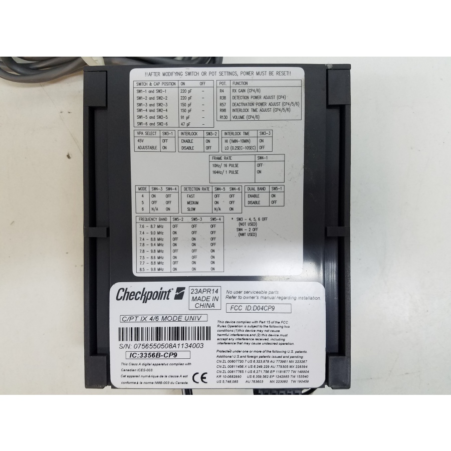 116-012-001 Деактиватор CHECKPOINT C/PT IX 4/6 MODE UNIV #5