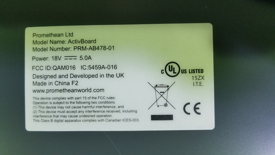 147-012-002 Интерактивная доска PROMETHEAN ActivBoard 578 Pro #14