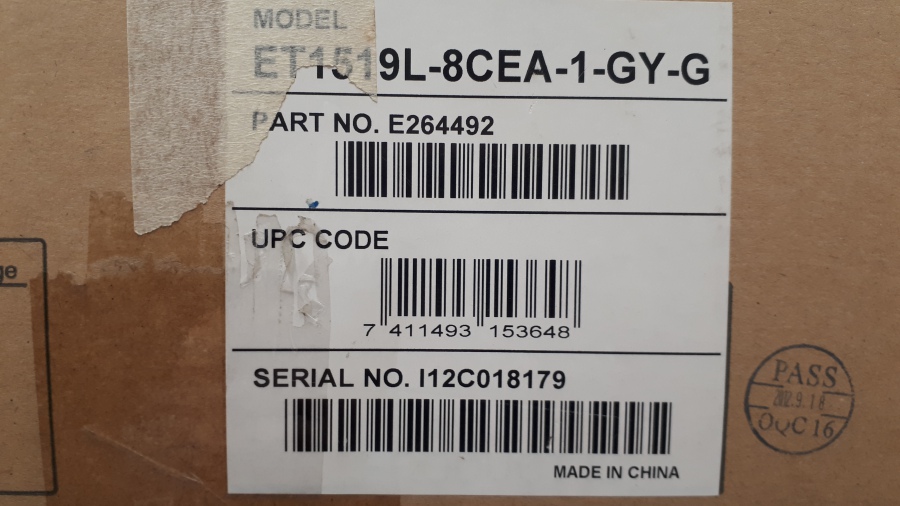 121-061-015 Монитор POS ELO TOUCHSYSTEMS ET1519L #15