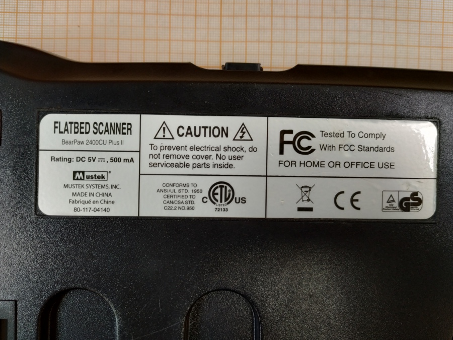 165-020-001 Сканер планшетный MUSTEK BearPaw 2400CU Plus #10