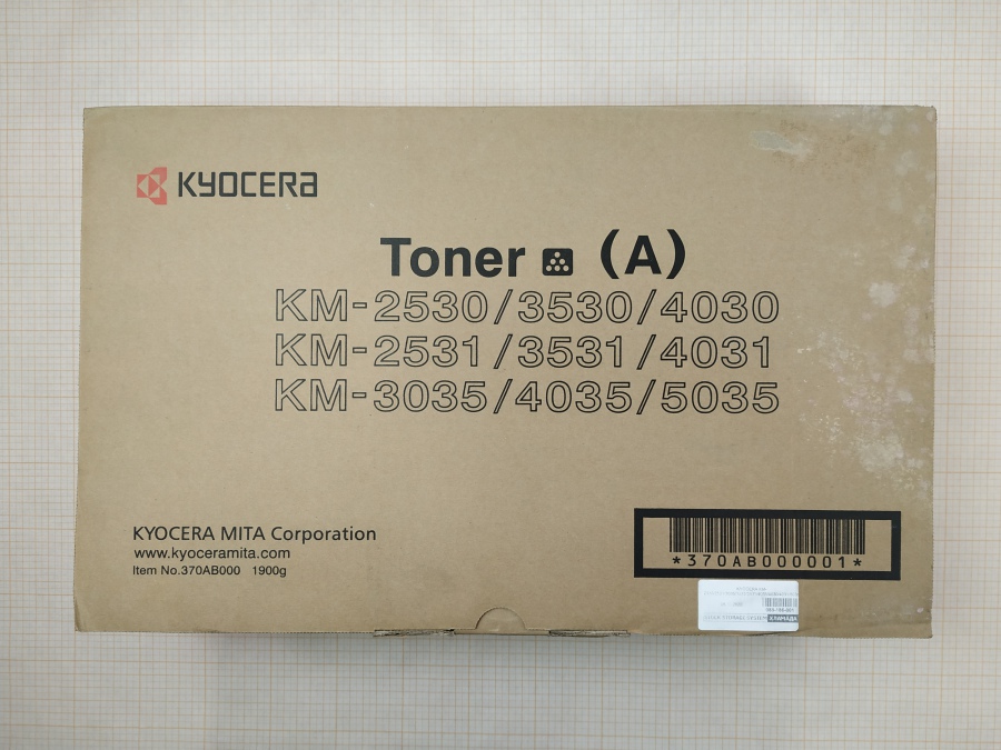 088-186-001 Laser A3 mono картридж KYOCERA 370AB000 Toner (A) #1