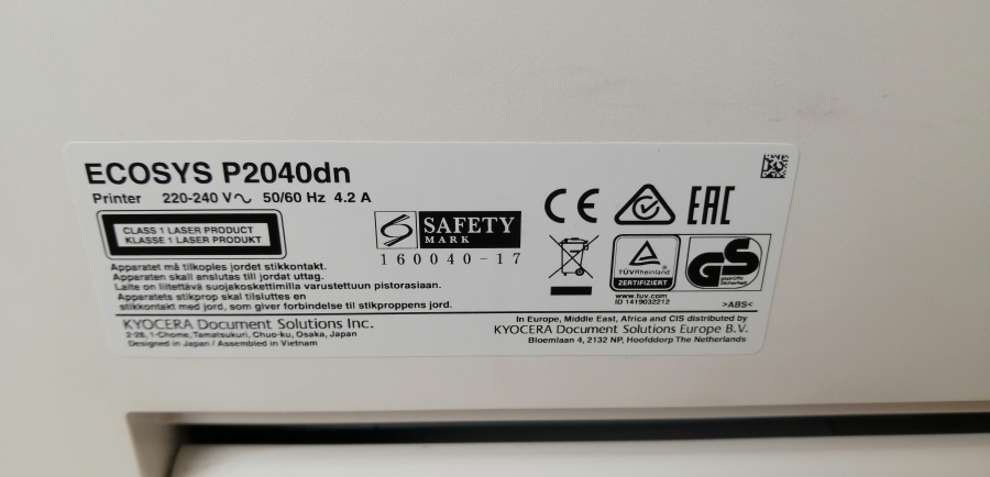 177-004-001 Принтер KYOCERA ECOSYS P2040dn #17