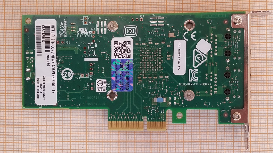 172-043-001 Сетевая карта INTEL X550-T2 #3