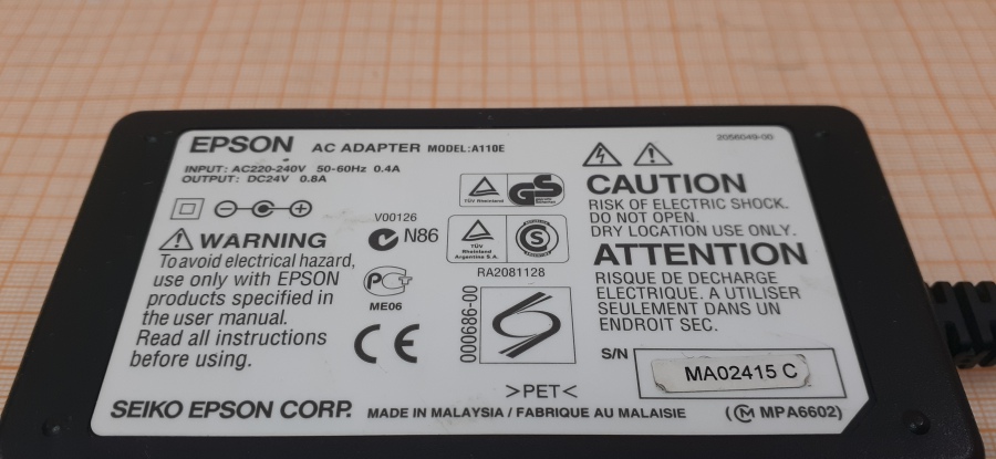 101-002-001 БП для сканера EPSON A110E #4